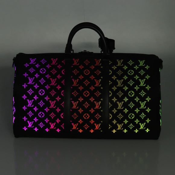 LOUIS VUITTON Monogram light Up Keepall Bandouliere 50 M44770 Auth 203862SM
