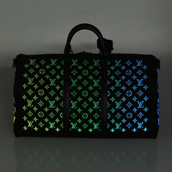 LOUIS VUITTON Monogram light Up Keepall Bandouliere 50 M44770 Auth 203862SM