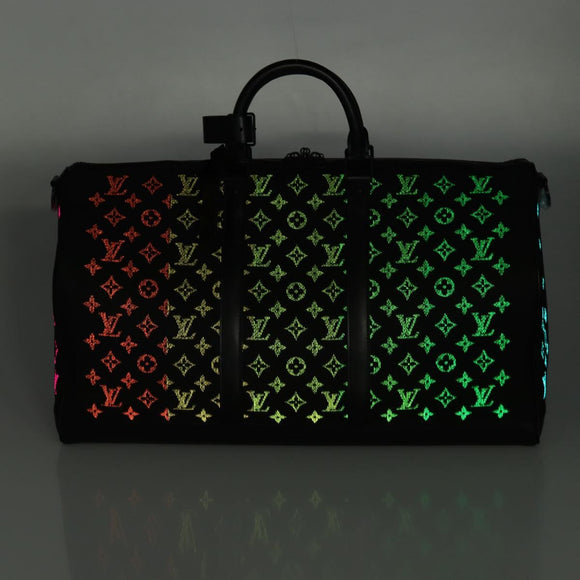 LOUIS VUITTON Monogram light Up Keepall Bandouliere 50 M44770 Auth 203862SM