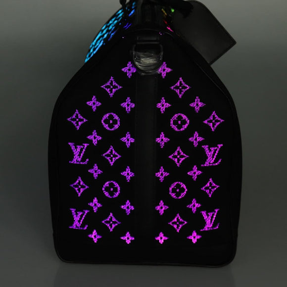 LOUIS VUITTON Monogram light Up Keepall Bandouliere 50 M44770 Auth 203862SM