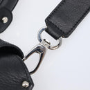 Salvatore Ferragamo Sofia Gancini Bag Leather 2way Black Silver Auth 203870V-17