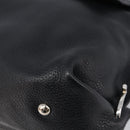 Salvatore Ferragamo Sofia Gancini Bag Leather 2way Black Silver Auth 203870V-9