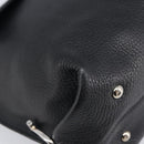 Salvatore Ferragamo Sofia Gancini Bag Leather 2way Black Silver Auth 203870V-18