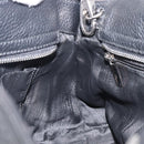 Salvatore Ferragamo Sofia Gancini Bag Leather 2way Black Silver Auth 203870V-29