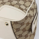 GUCCI GG Canvas Princi Hand Bag Leather Beige Gold 161720 Auth 203872SAV-10