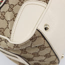 GUCCI GG Canvas Princi Hand Bag Leather Beige Gold 161720 Auth 203872SAV-11