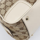 GUCCI GG Canvas Princi Hand Bag Leather Beige Gold 161720 Auth 203872SAV-13