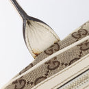 GUCCI GG Canvas Princi Hand Bag Leather Beige Gold 161720 Auth 203872SAV-15