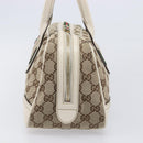 GUCCI GG Canvas Princi Hand Bag Leather Beige Gold 161720 Auth 203872SAV-4
