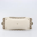 GUCCI GG Canvas Princi Hand Bag Leather Beige Gold 161720 Auth 203872SAV-9