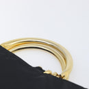 PRADA Metal Handle Hand Bag Nylon Black Gold Auth 203873-8
