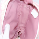 Christian Dior Trotter Canvas Pouch PVC Pink Silver Auth 203879-11