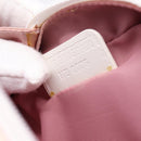 Christian Dior Trotter Canvas Pouch PVC Pink Silver Auth 203879-12