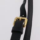 PRADA Tote Bag Vittero Dino Leather Black Gold Auth 203881V-8