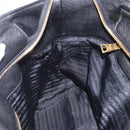 PRADA Tote Bag Vittero Dino Leather Black Gold Auth 203881V-25