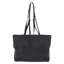 PRADA Tote Bag Vittero Dino Leather Black Gold Auth 203881V-2