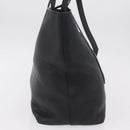 PRADA Tote Bag Vittero Dino Leather Black Gold Auth 203881V-4