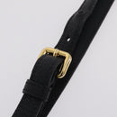 PRADA Tote Bag Vittero Dino Leather Black Gold Auth 203881V-7