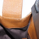 GUCCI GG Canvas Wood Handle Hand Bag Beige 112683 Auth 203883V-19