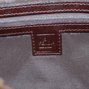 FENDI Zucca Canvas Mamma Baguette Shoulder Bag Black Brown Auth 203886V-20