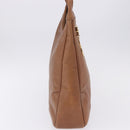 CHANEL Shoulder Bag Caviar Skin Brown Gold CC Auth 203890-8