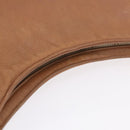 CHANEL Shoulder Bag Caviar Skin Brown Gold CC Auth 203890-18