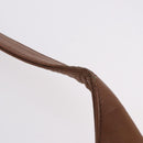 CHANEL Shoulder Bag Caviar Skin Brown Gold CC Auth 203890-24
