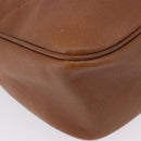 CHANEL Shoulder Bag Caviar Skin Brown Gold CC Auth 203890-25