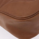 CHANEL Shoulder Bag Caviar Skin Brown Gold CC Auth 203890-27
