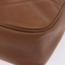 CHANEL Shoulder Bag Caviar Skin Brown Gold CC Auth 203890-28