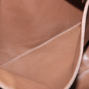 CHANEL Shoulder Bag Caviar Skin Brown Gold CC Auth 203890-36
