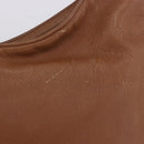 CHANEL Shoulder Bag Caviar Skin Brown Gold CC Auth 203890-5