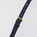 PRADA Galleria Hand Bag Saffiano 2way Blue Gold Auth 203895A-14