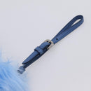 PRADA Clutch Bag Polyester Blue Silver Auth 203896V-7