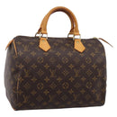 LOUIS VUITTON Monogram Speedy 30 Hand Bag M41526 LV Auth 203906SAV-1