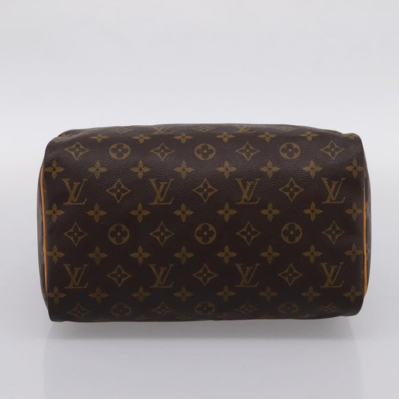 LOUIS VUITTON Monogram Speedy 30 Hand Bag M41526 LV Auth 203906SAV