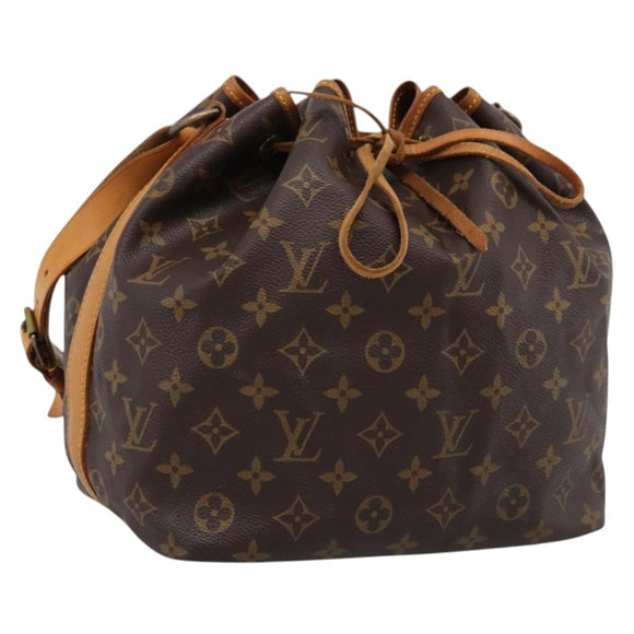 LOUIS VUITTON Monogram Petit Noe Shoulder Bag M42226 LV Auth 203907V