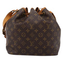 LOUIS VUITTON Monogram Petit Noe Shoulder Bag M42226 LV Auth 203907V-2