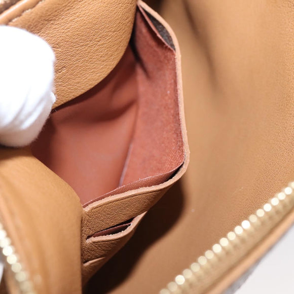 LOUIS VUITTON Mahina Selene PM Pouch Leather Caramel LV Auth 203909V