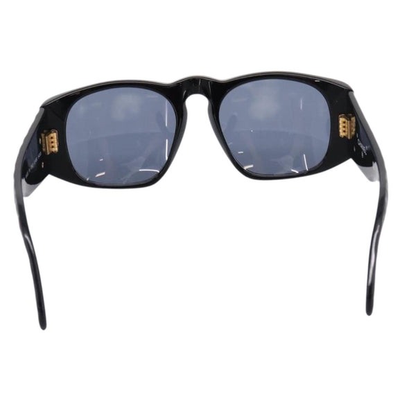 CHANEL Matelasse Sunglasses plastic Black CC Auth 203910