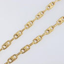 CELINE Chain Necklace metal Gold Auth 203911M-11