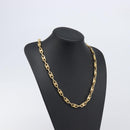 CELINE Chain Necklace metal Gold Auth 203911M-15