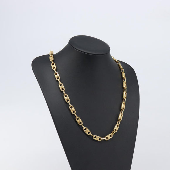 CELINE Chain Necklace metal Gold Auth 203911M