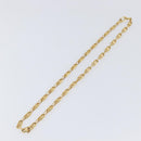 CELINE Chain Necklace metal Gold Auth 203911M-2