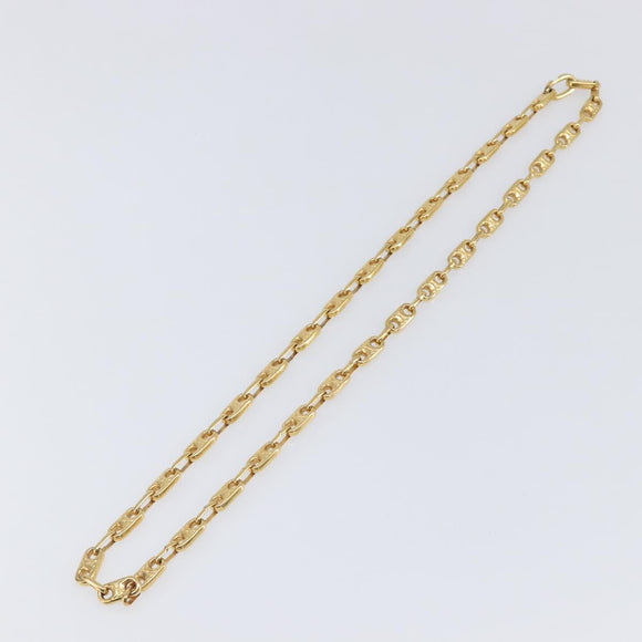 CELINE Chain Necklace metal Gold Auth 203911M