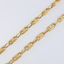 CELINE Chain Necklace metal Gold Auth 203911M-4