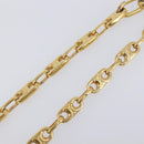 CELINE Chain Necklace metal Gold Auth 203911M-6