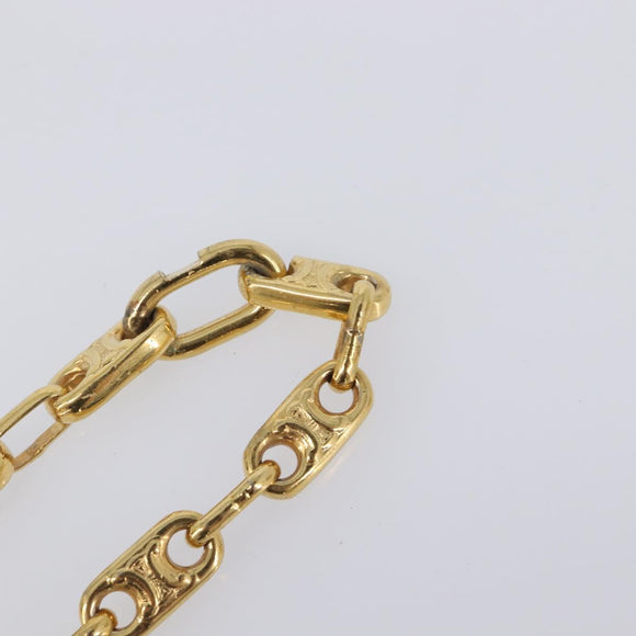 CELINE Chain Necklace metal Gold Auth 203911M