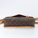 LOUIS VUITTON Monogram Gibeciere MM Shoulder Bag M42247 LV Auth 203922-5