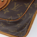 LOUIS VUITTON Monogram Gibeciere MM Shoulder Bag M42247 LV Auth 203922-19